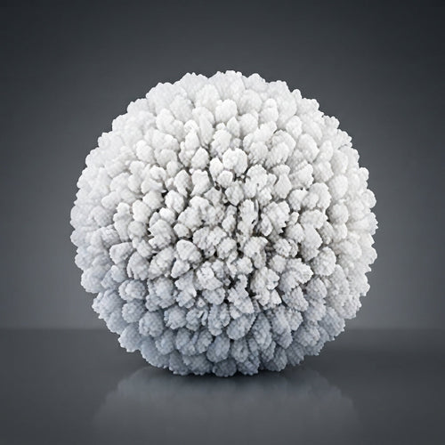 Fabric buffing ball head