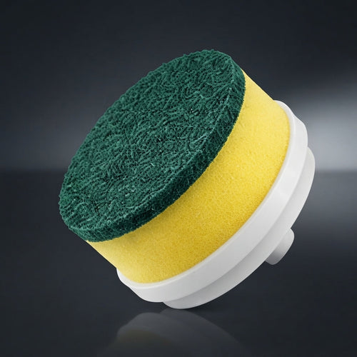 Scouring pad head